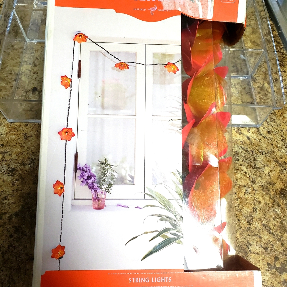 Floral string lights
